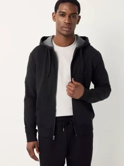Polo Ralph Lauren Black Loungewear Zip Through Jersey Stretch Hoodie