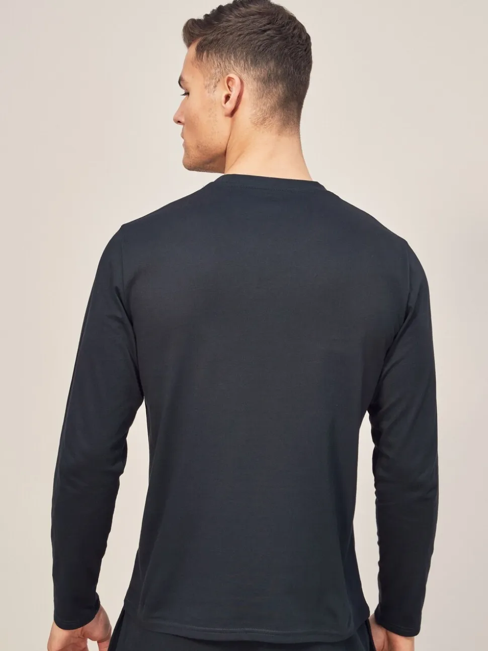 Polo Ralph Lauren Black Logo Long Sleeve Cotton T-Shirt