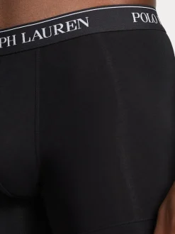 Polo Ralph Lauren Black Long Cotton Stretch Boxers 3 Pack