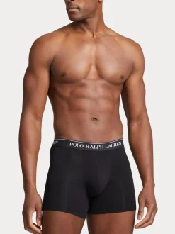 Polo Ralph Lauren Black Long Cotton Stretch Boxers 3 Pack