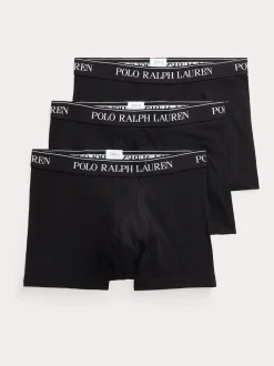 Polo Ralph Lauren Black Stretch Cotton Boxers 3 Pack