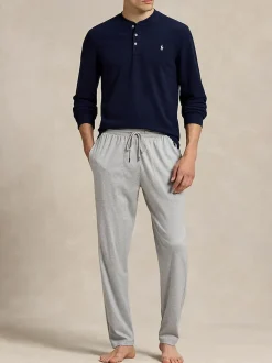 Polo Ralph Lauren Black Taper Fit Logo Waistband Jersey Joggers