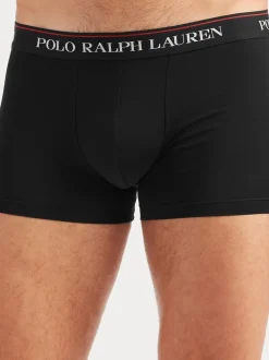 Polo Ralph Lauren Black/White Stretch Cotton Boxers 3 Pack