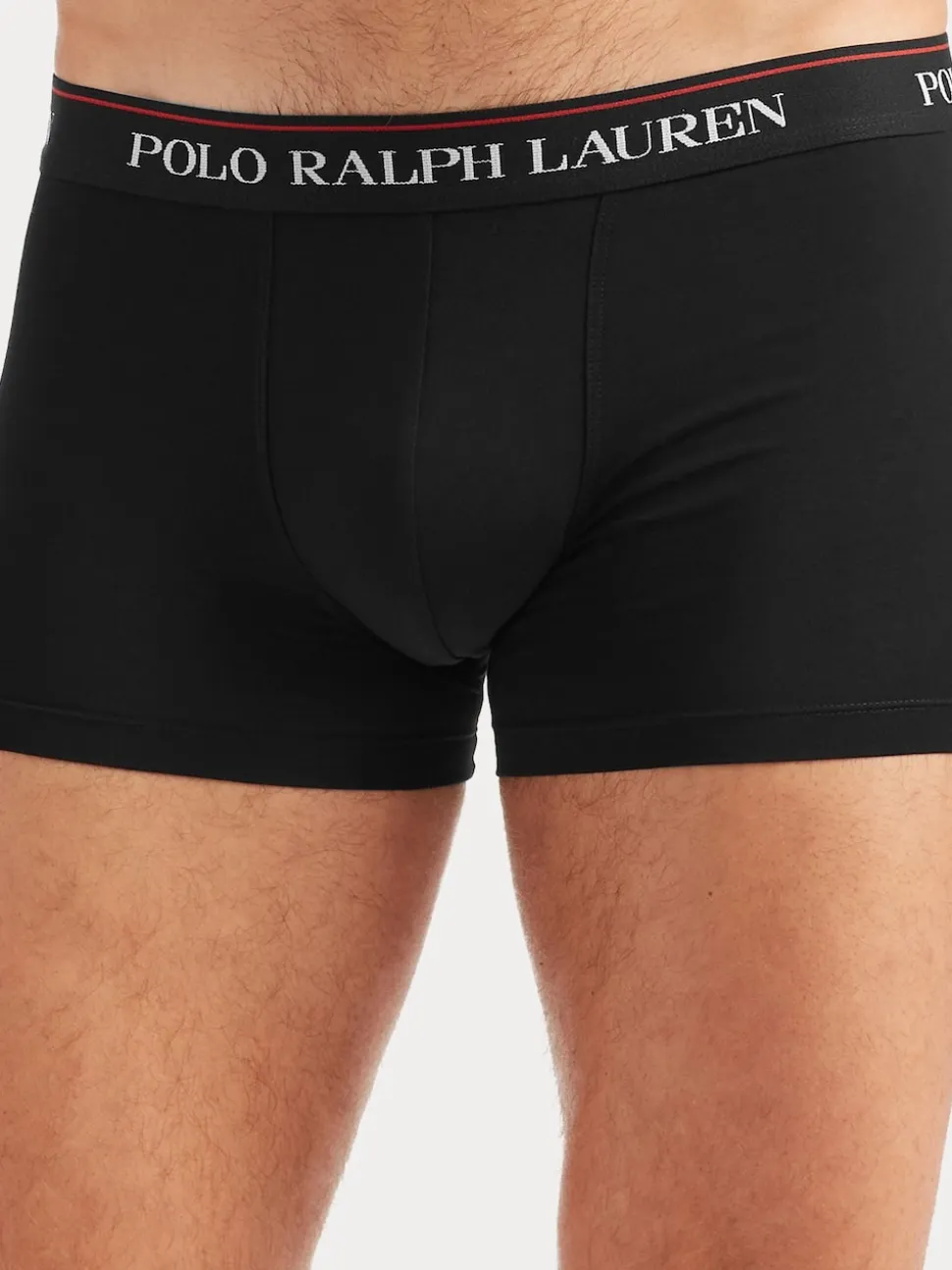 Polo Ralph Lauren Black/White Stretch Cotton Boxers 3 Pack