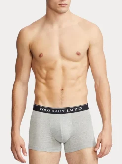 Polo Ralph Lauren Black/White/Grey Stretch Cotton Boxers 3 Pack