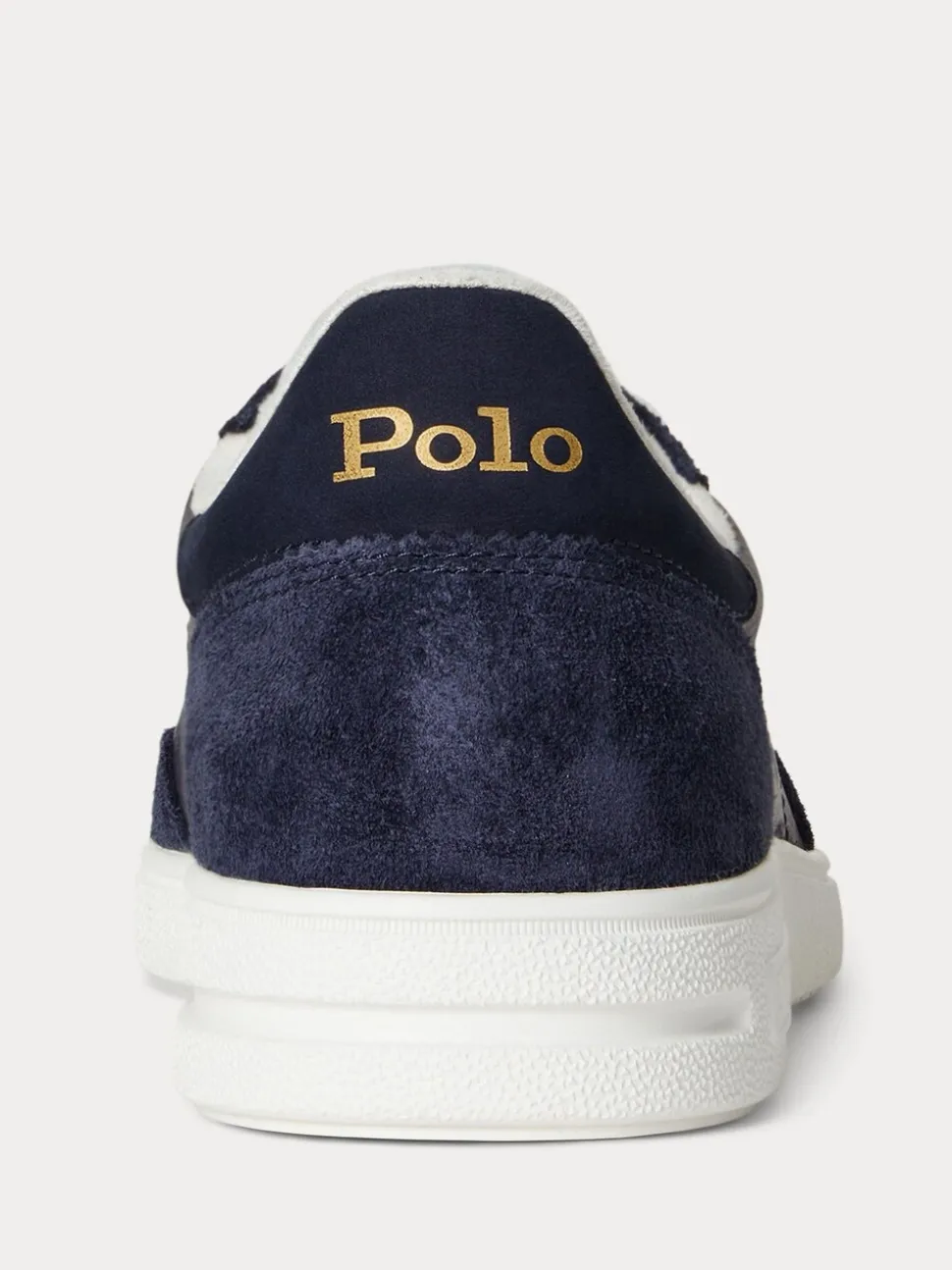 Polo Ralph Lauren Blue Bedford PP Leather and Suede Mix Low Top Trainers
