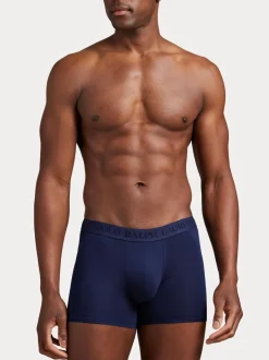 Polo Ralph Lauren Blue Long Premium Cotton Stetch Tonal Boxers 3 Pack