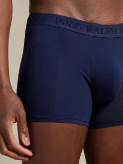 Polo Ralph Lauren Blue Long Premium Cotton Stetch Tonal Boxers 3 Pack