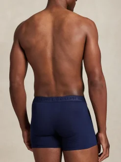 Polo Ralph Lauren Blue Long Premium Cotton Stetch Tonal Boxers 3 Pack