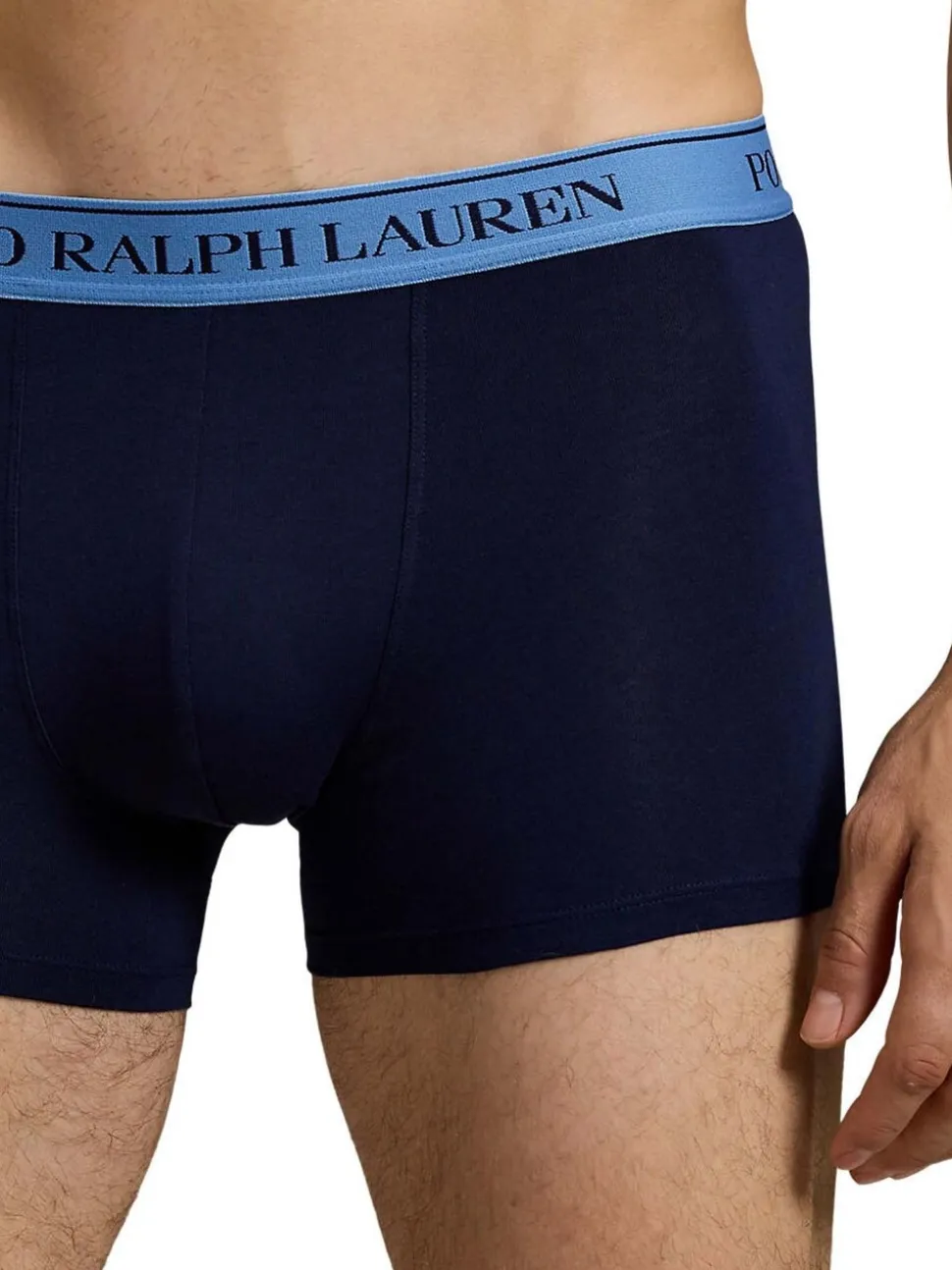 Polo Ralph Lauren Blue Stretch Cotton Boxers 3 Pack