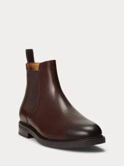 Polo Ralph Lauren Brown Asher Chelsea Mid Cut Boots