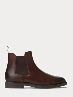 Polo Ralph Lauren Brown Asher Chelsea Mid Cut Boots