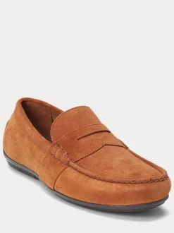 Polo Ralph Lauren Brown Reynold Suede Driver Loafers