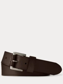 Polo Ralph Lauren Dark Brown Leather Pony Player Belt
