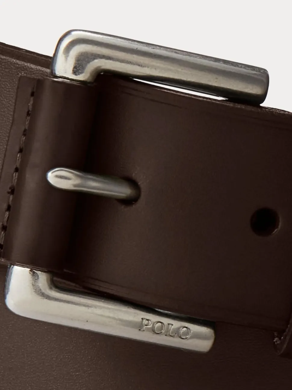 Polo Ralph Lauren Dark Brown Leather Pony Player Belt