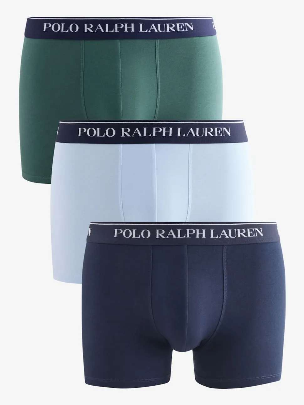 Polo Ralph Lauren Green Cotton Stretch Boxers 3 Pack