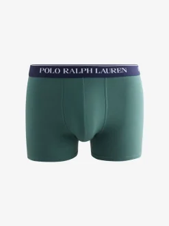 Polo Ralph Lauren Green Cotton Stretch Boxers 3 Pack