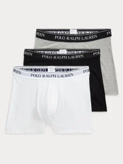 Polo Ralph Lauren Grey Long Cotton Stretch Boxers 3 Pack