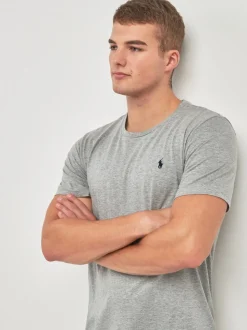 Polo Ralph Lauren Grey Logo Cotton Jersey T-Shirt
