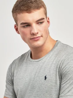 Polo Ralph Lauren Grey Logo Cotton Jersey T-Shirt