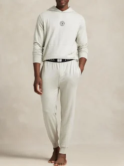 Polo Ralph Lauren Grey Taper Fit Logo Waistband Jersey Joggers