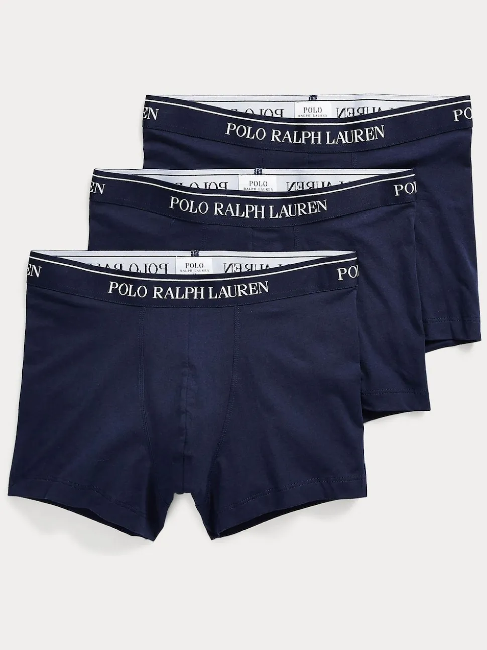 Polo Ralph Lauren Navy Plain Stretch Cotton Boxers 3 Pack