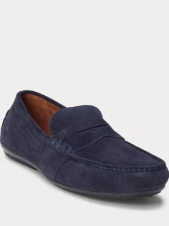 Polo Ralph Lauren Navy Reynold Suede Driver Loafers