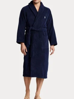 Polo Ralph Lauren Navy Shawl Collar Dressing Gown