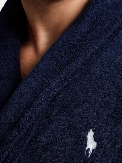 Polo Ralph Lauren Navy Shawl Collar Dressing Gown