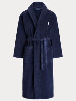 Polo Ralph Lauren Navy Shawl Collar Dressing Gown
