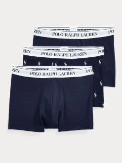 Polo Ralph Lauren Navy/Navy Pony Print Stretch Cotton Boxers 3 Pack