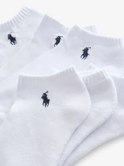 Polo Ralph Lauren White Cushioned Low-Cut Socks 6 Pack