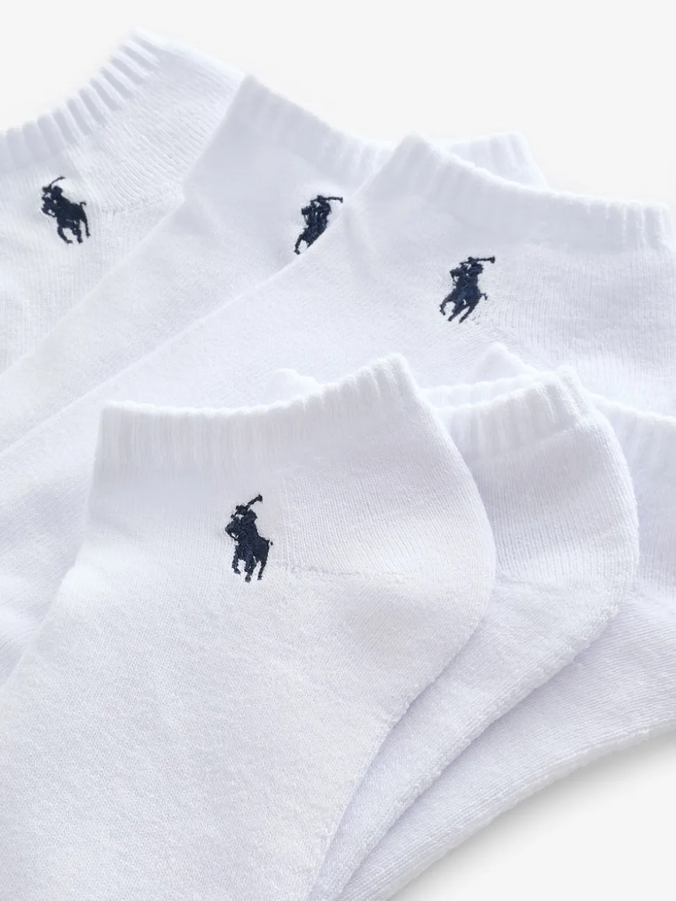 Polo Ralph Lauren White Cushioned Low-Cut Socks 6 Pack