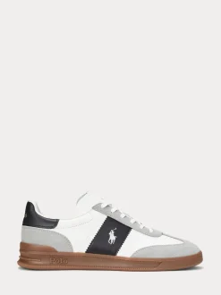 Polo Ralph Lauren White Heritage Area Trainers