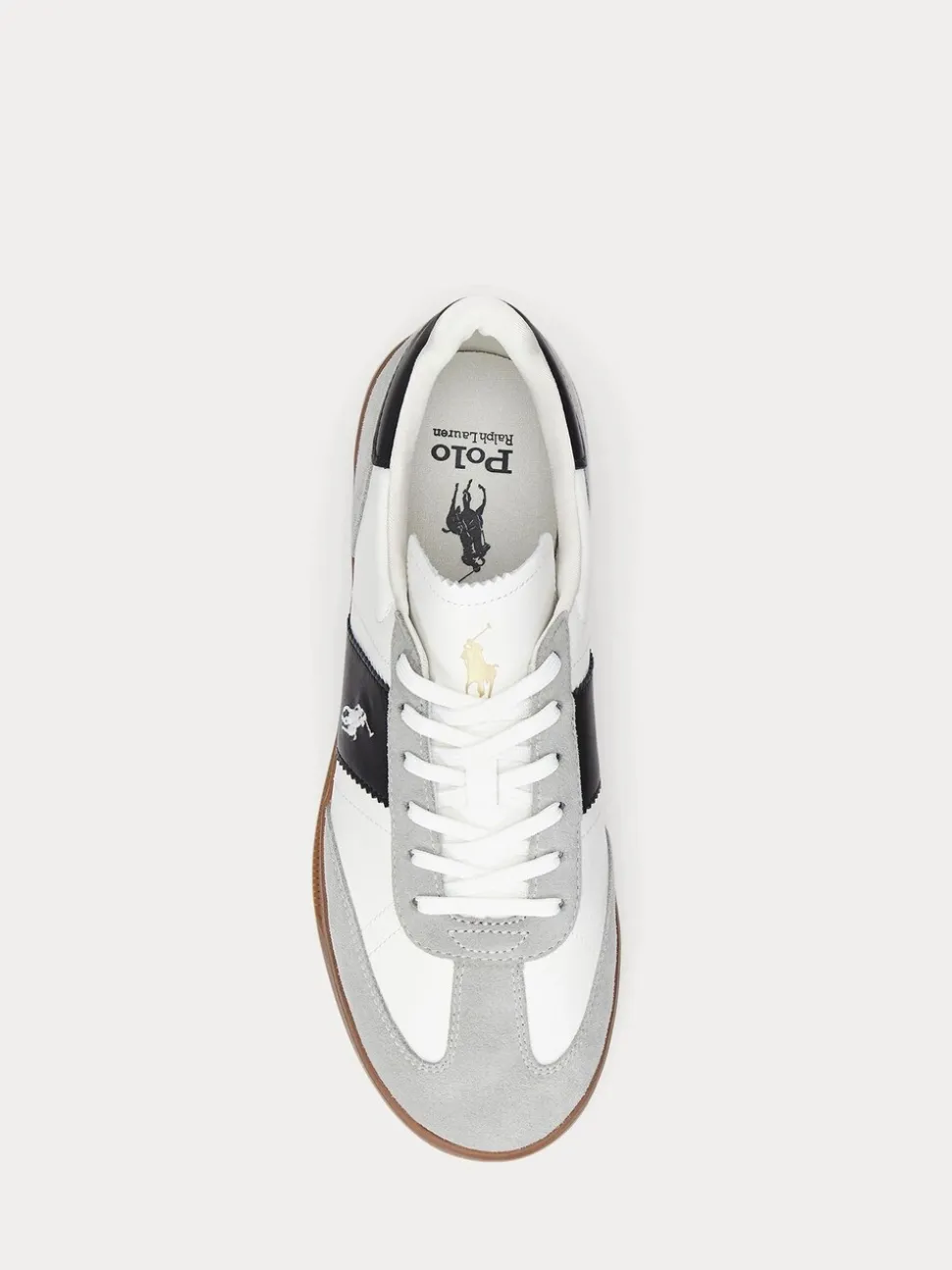 Polo Ralph Lauren White Heritage Area Trainers