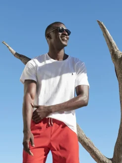 Polo Ralph Lauren White Logo Cotton Jersey T-Shirt