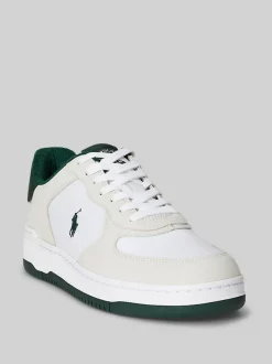 Polo Ralph Lauren White Masters Court Leather Trainers