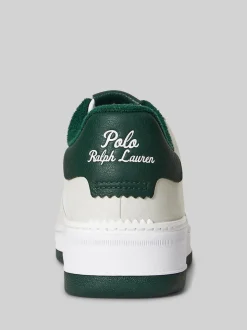 Polo Ralph Lauren White Masters Court Leather Trainers
