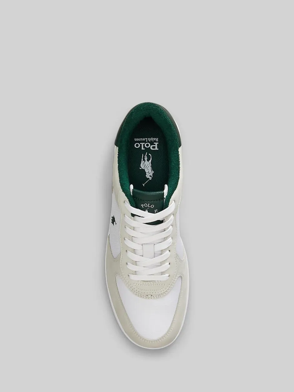Polo Ralph Lauren White Masters Court Leather Trainers