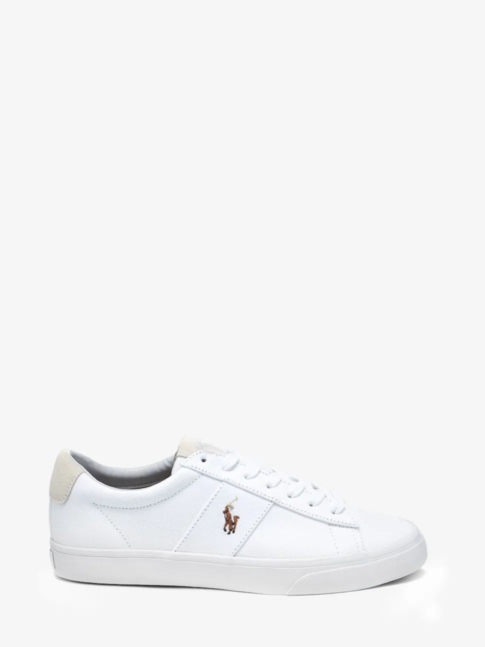 Polo Ralph Lauren White Sayer Canvas Trainers