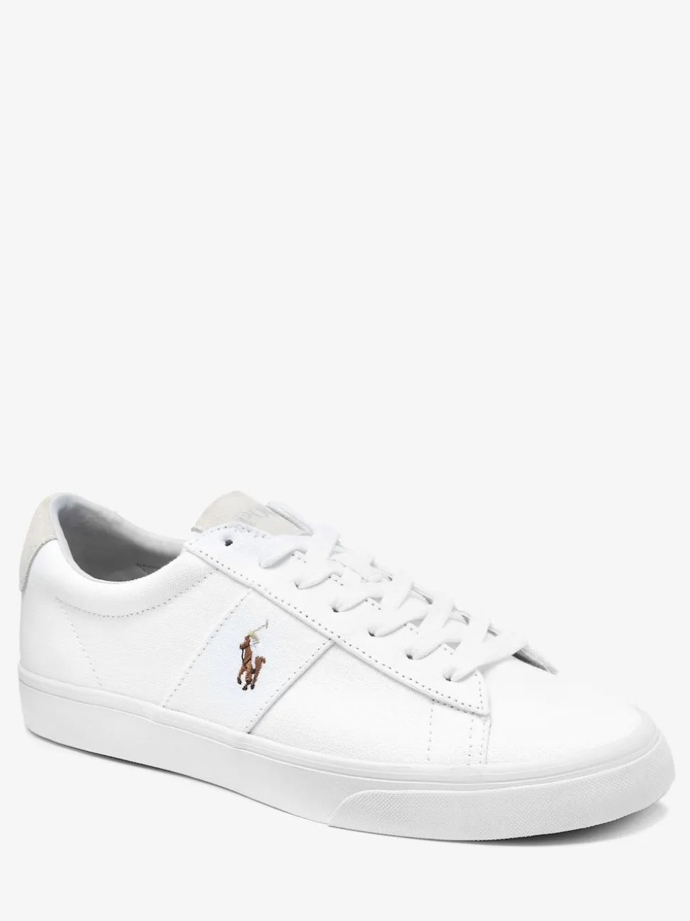Polo Ralph Lauren White Sayer Canvas Trainers