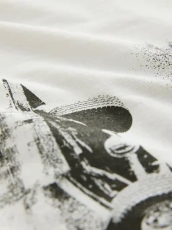 Post Malone White Regular Fit Band Graphic Print T-Shirt
