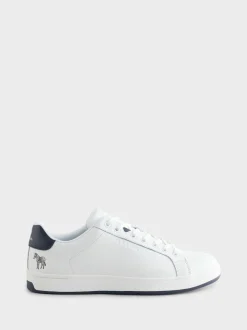 PS Paul Smith Black Albany Logo Leather Trainers