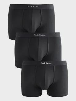 PS Paul Smith Black Iconic Stripe Waistband Boxers 3 Pack