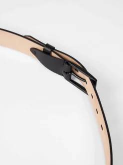 PS Paul Smith Black Logo Stripe Detail Belt