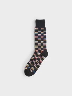 PS Paul Smith Black Olive Patterned Socks 3 Pack