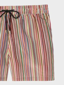 PS Paul Smith Black Printed Swim Shorts