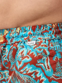 PS Paul Smith Blue Chalet Logo Swim Shorts