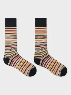 PS Paul Smith Blue Signature Stripe 3 Pack Socks