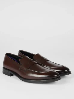 PS Paul Smith Dark Brown Pierce Leather Loafers